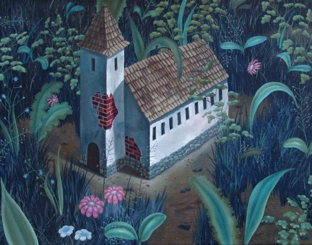 Čmelák farářem,70x90, olej na plátně, 2006